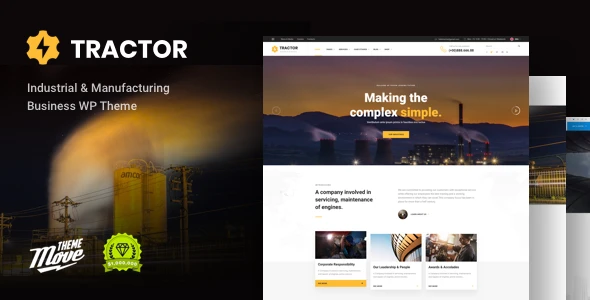 Tractor – Industrial & Manufacturing WordPress Theme