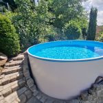 Azuro 3,60X0,90 M, Baltas, Lagoon Įdėklas 0,25 Mm, Su Ne Ašies Skylėmis - Image 2