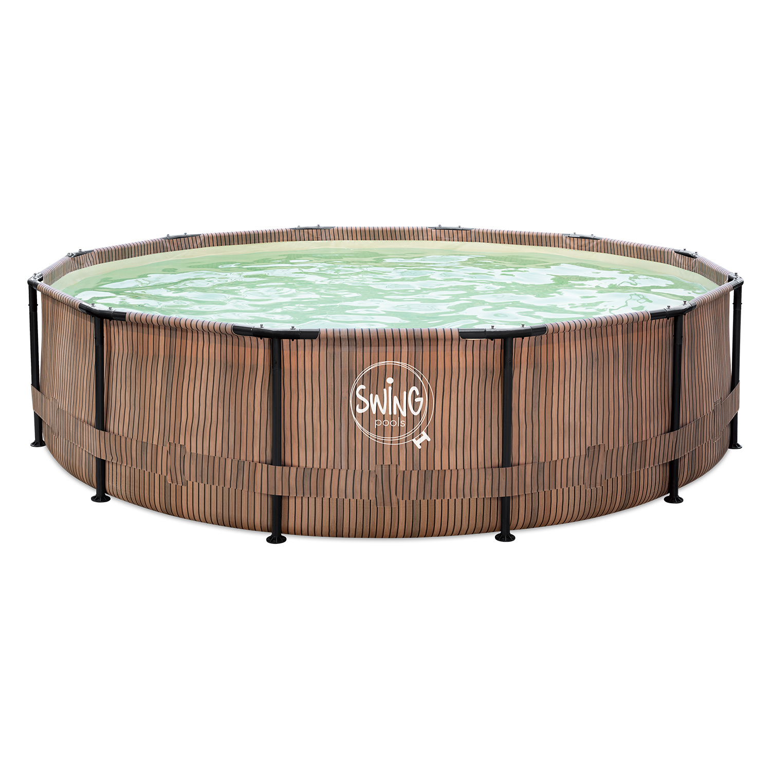 7539_p2e012361603 Swing Metalinis Rėmas, Spalva - Natūralus Tikmedis 3,66 X 0,91 M - Image 1