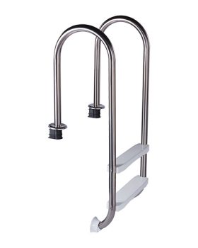 Baseino kopėčios įleidžiamam baseinui – siauros 2 pakopų