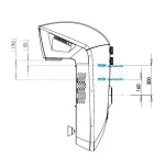 Azuro AquaJet 100 priešsrovė baseinui su LED apšvietimu ir masažo funkcija